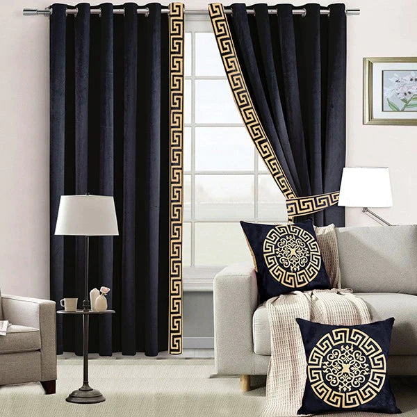 Luxury Velvet Embroidered Curtains
