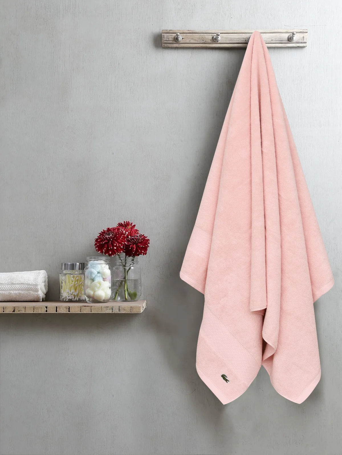LC ANTI MICROBIAL TOWEL 100% COTTON SOFT PINK