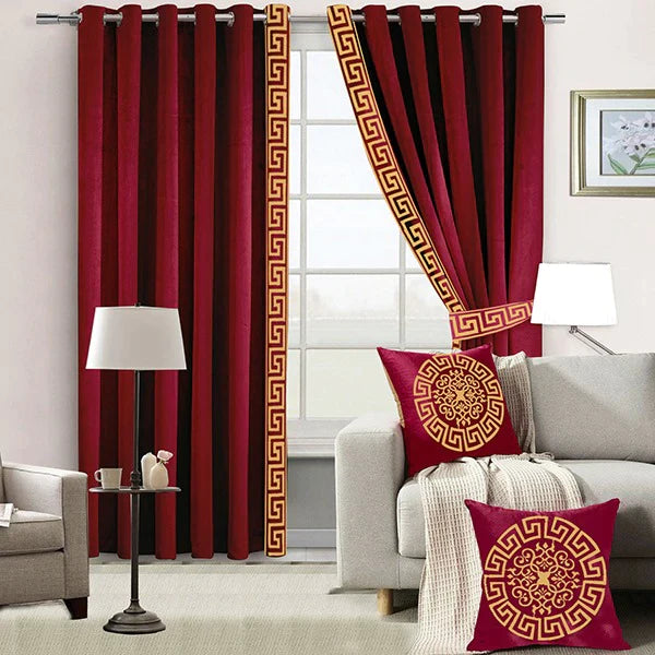 Luxury Velvet Embroidered Curtains