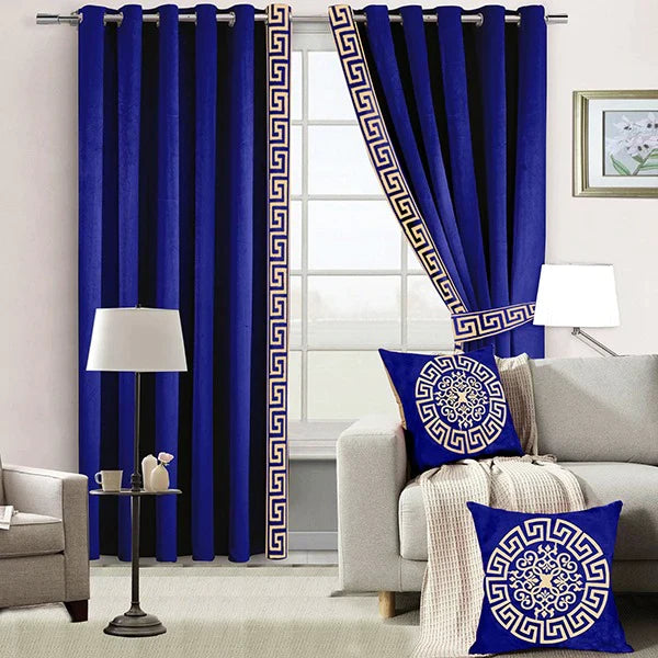 Luxury Velvet Embroidered Curtains
