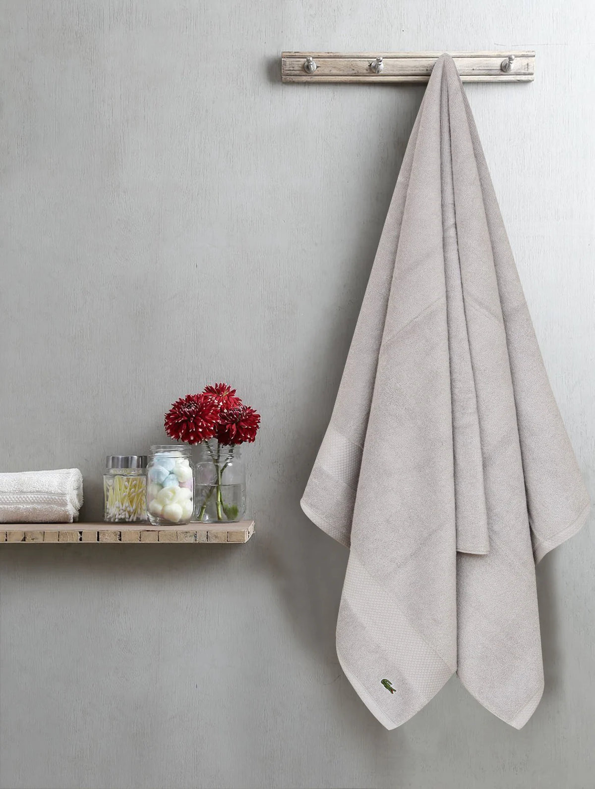 LC ANTI MICROBIAL TOWEL 100% COTTON CREAM