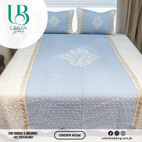 3Pc Embroidery Bedsheet