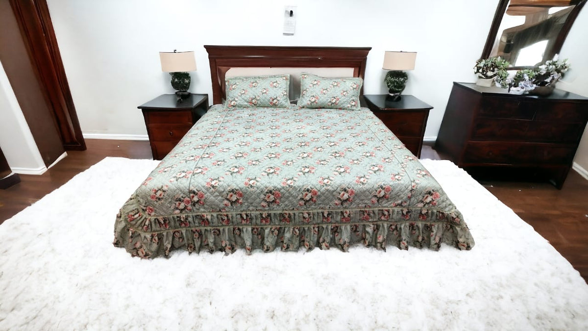 3pc fabric dabi size king  95 by 105