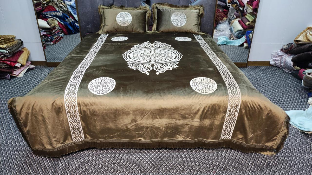 3pc Velvet Fabric Applique Work