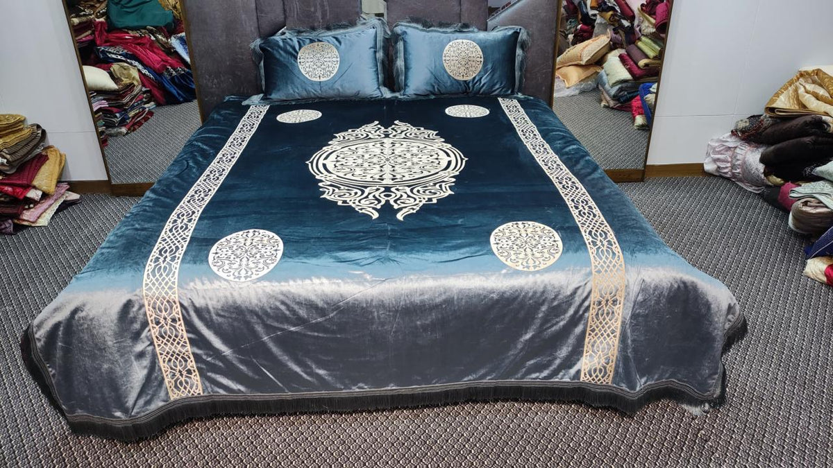 3pc Velvet Fabric Applique Work