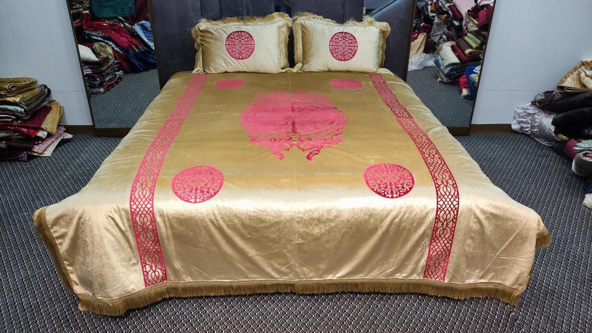 3pc Velvet Fabric Applique Work