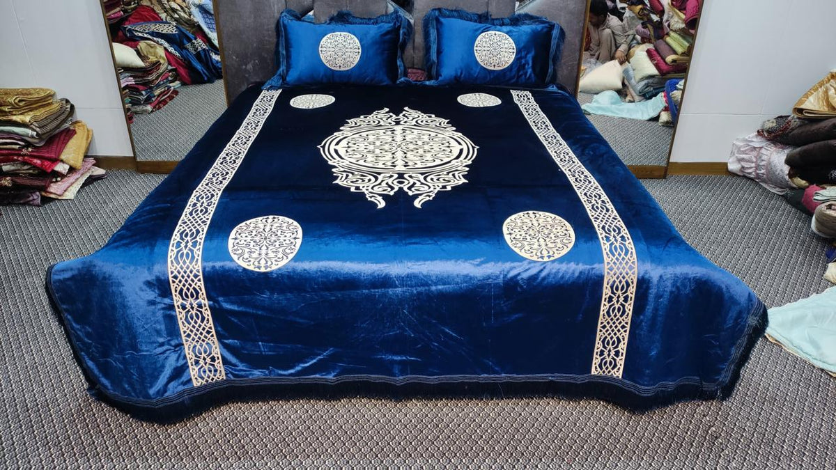 3pc Velvet Fabric Applique Work
